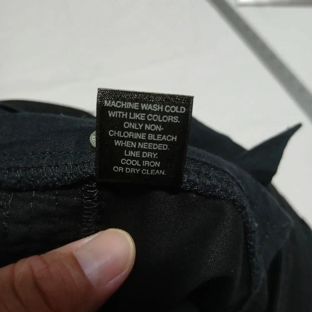 White House‎ Black Market Noir Ankle Pants Women's Size 6 Black Zippers - Picture 6 of 8